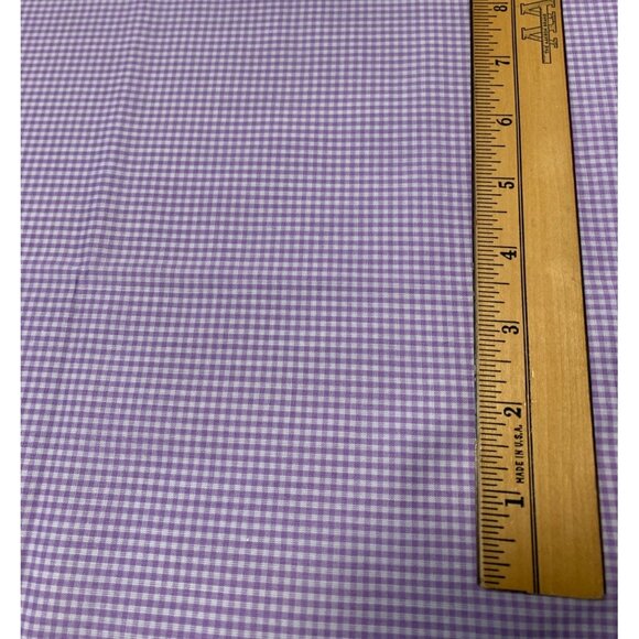 Purple Gingham Cotton Fabric 1/2 Yard 44" Wide Quilting - Picture 4 of 5